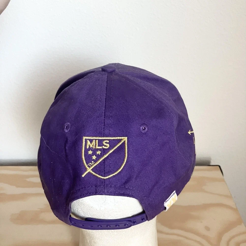 Orlando‎ City SC Hat Cap Snap Back Mens Large Purple MLS Soccer 9FIFTY New Era